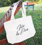 Снимка на Памучна чанта за пазар и плаж с надпис VIVA LA DIVA